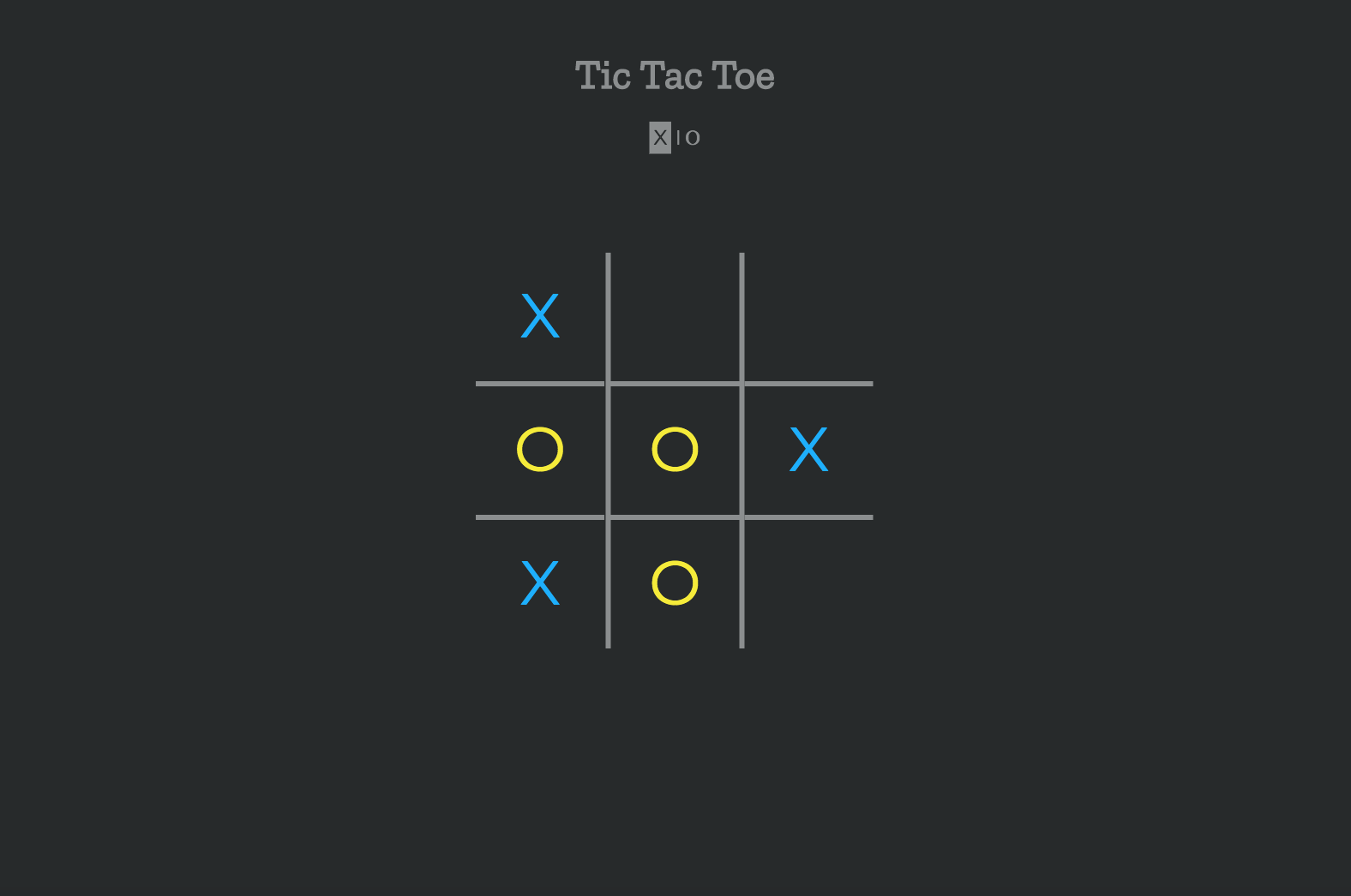 tic tac toe